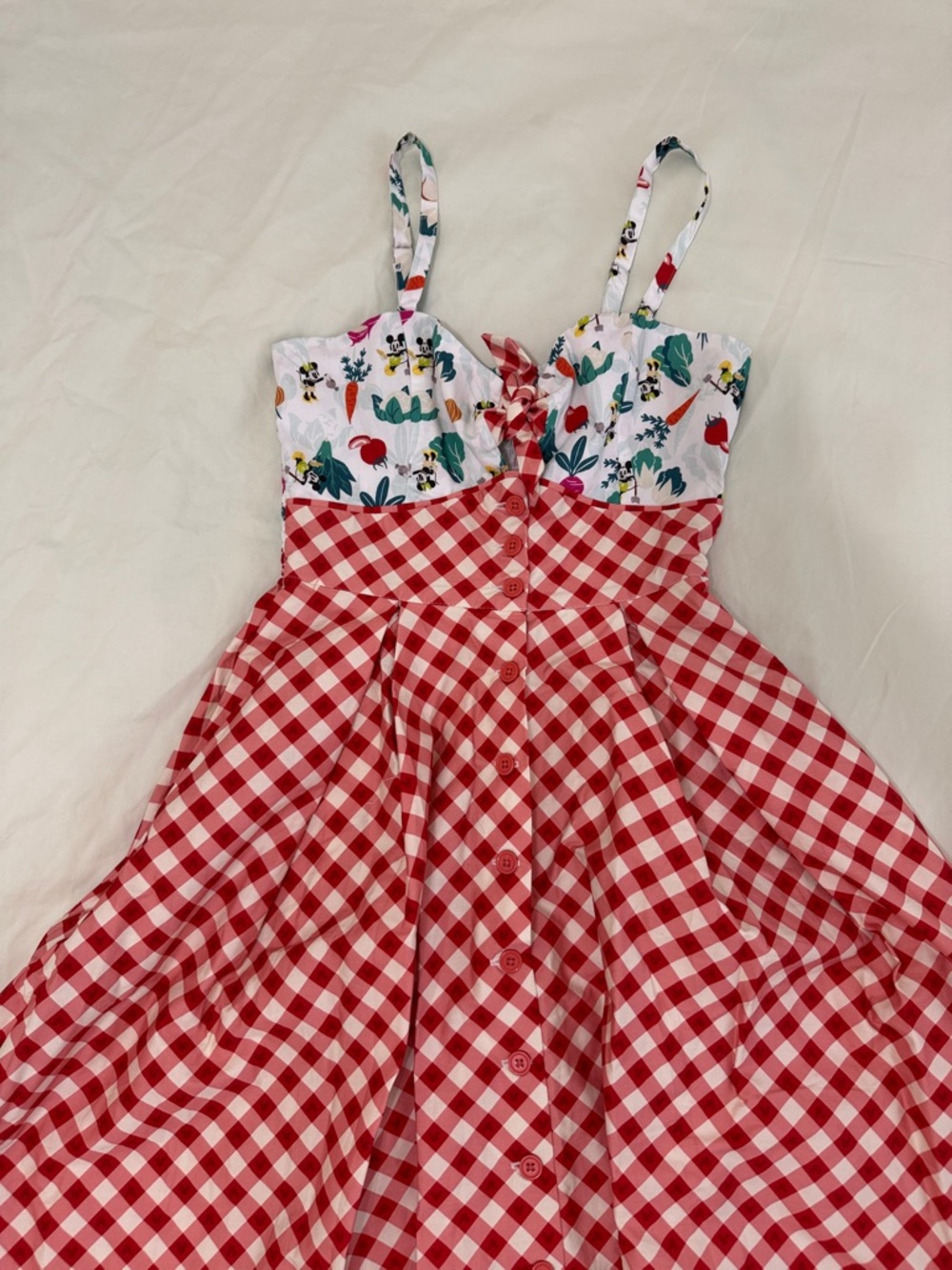 Disney unique vintage: Red Gingham Fit-and-Flare Dress
